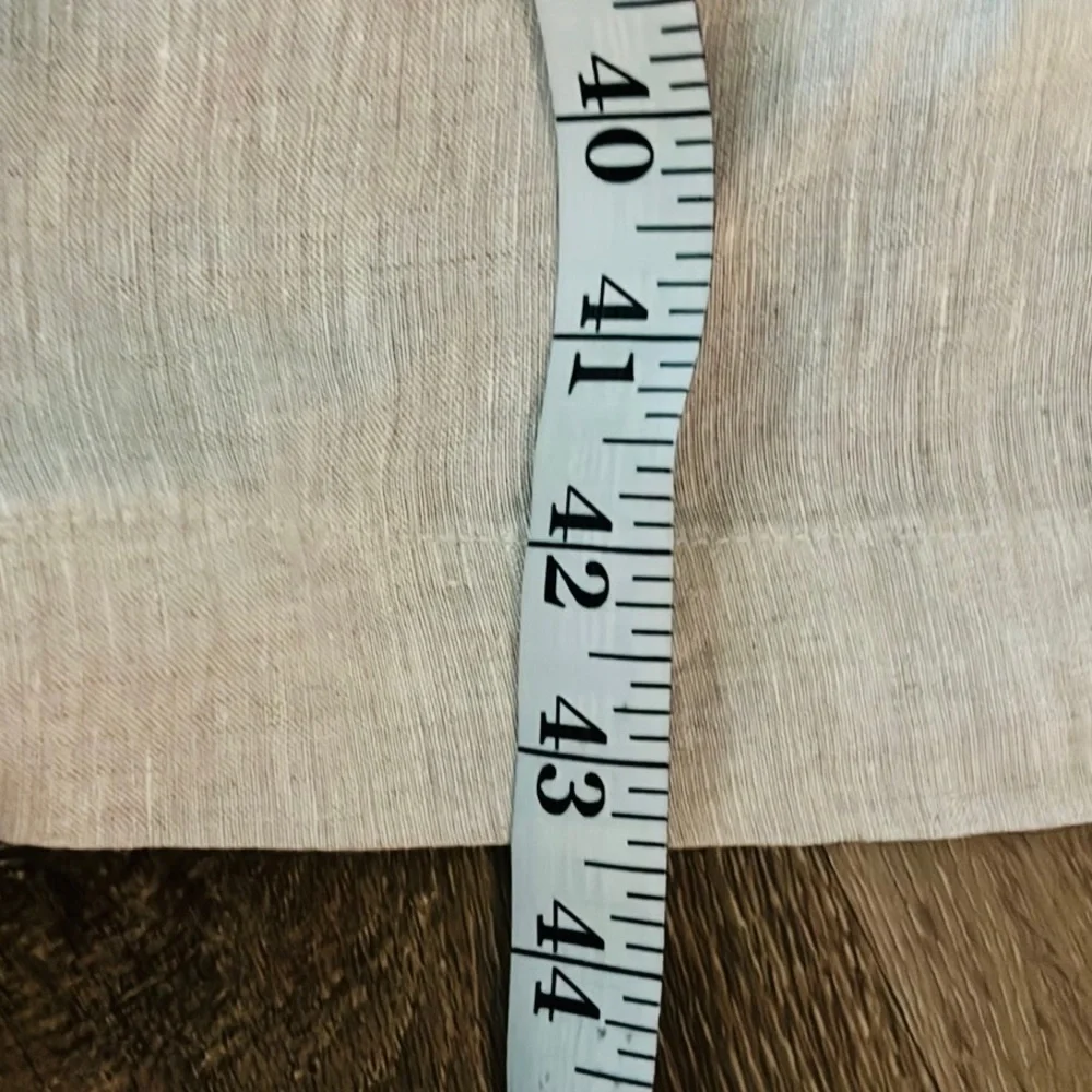 NWT, Fanco 100% Linen Beige Trench Dress Belted Lace-Up Cuff NWT Size S - Picture 14 of 16